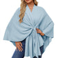 🎁LAST DAY 49% OFF-Elegant Shawl Wraps Soft Open Front Poncho Sweater