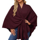 🎁LAST DAY 49% OFF-Elegant Shawl Wraps Soft Open Front Poncho Sweater