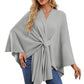 🎁LAST DAY 49% OFF-Elegant Shawl Wraps Soft Open Front Poncho Sweater