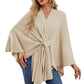 🎁LAST DAY 49% OFF-Elegant Shawl Wraps Soft Open Front Poncho Sweater