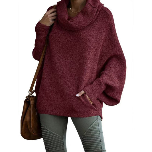 💥Black Friday Hot Sales - 49% OFF💥Women's Batwing Cowl Neck Sweater with Pocket